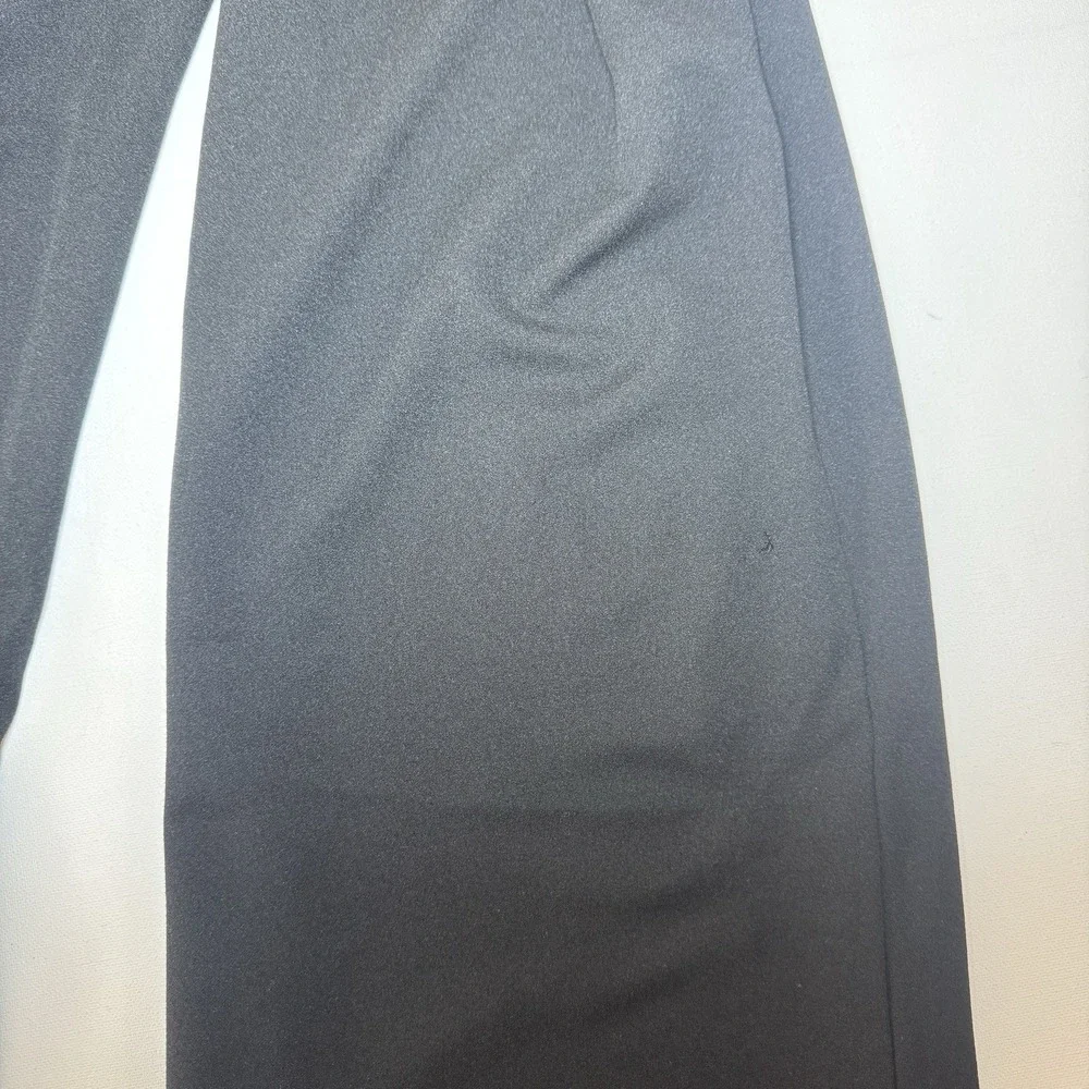 White House Black Market WHBM Strapless Twist Plum Black Jumpsuit 6 Wide Leg - Picture 10 of 10